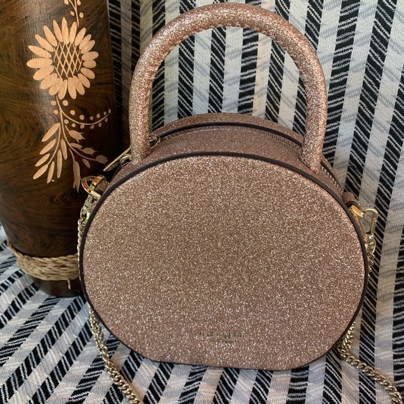 Mini chain canteen crossbody gold champagne NWT - Picture 5 of 8